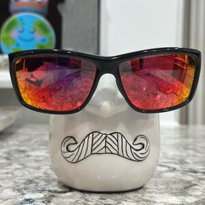 MagBay Costa Black Sunglasses with Red Lenses